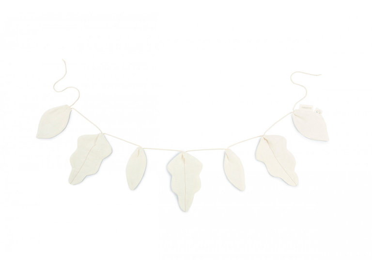 Nobodinoz Leaf Garland Lin - Off white
