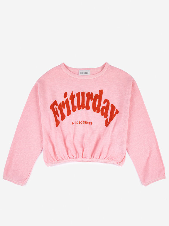 Bobo Choses Friturday Red long sleeve T-shirt