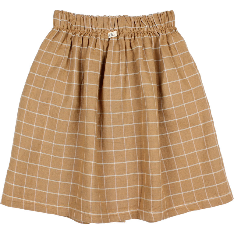 Búho Check skirt amber