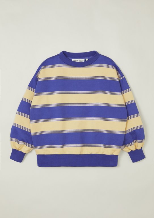 main story Balloon sweatshirt Ultramarine stripe