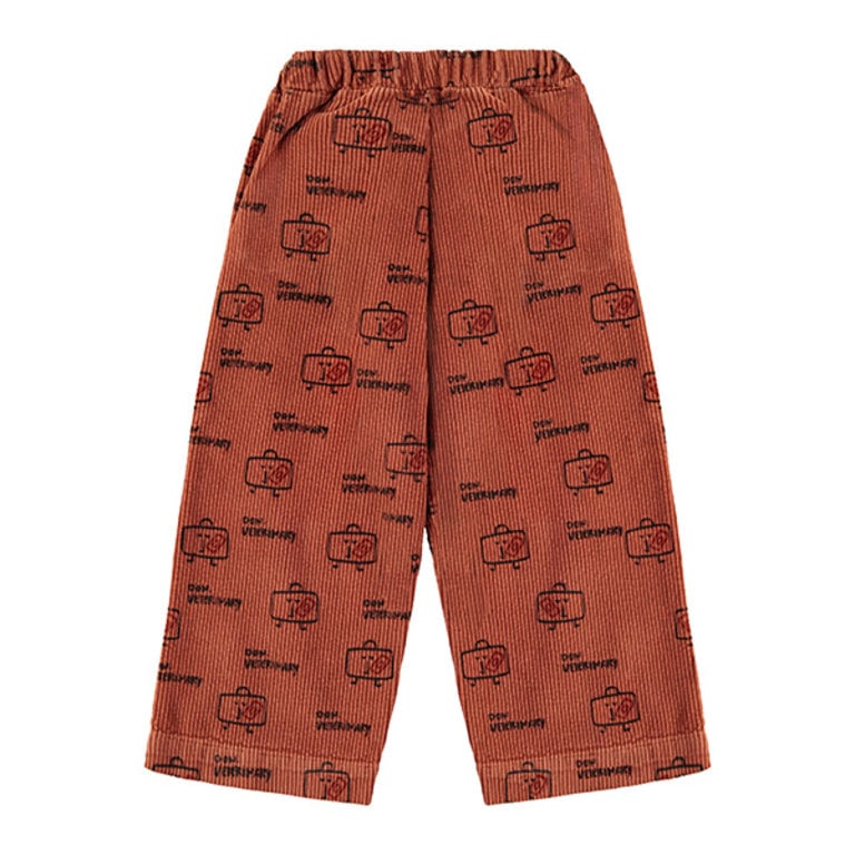 BONMOT Trousers corduroy veterinary Terracotta