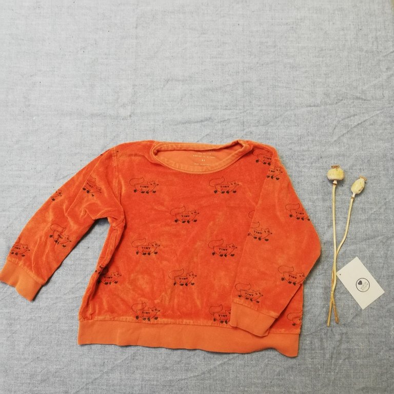 KOcycle Sweater oranje print 8Y - Tinycotttons