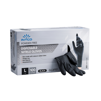 Intco Disposable Nitril gloves zwart