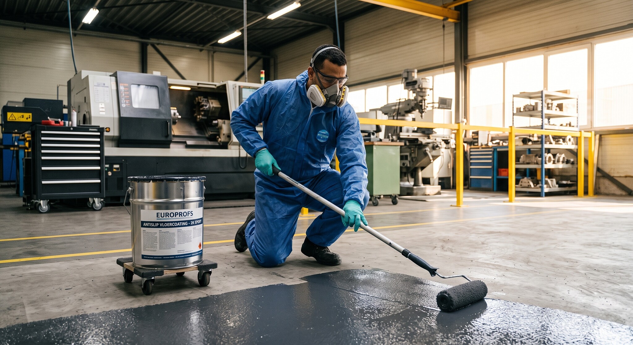 Antislip vloercoating aanbrengen in werkplaatsen: Waarom en hoe?