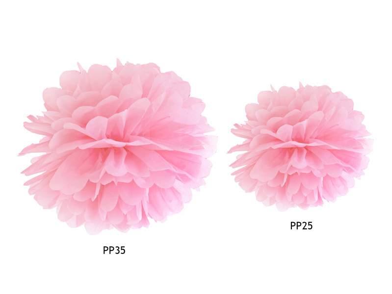Pompom licht roze - 25 cm