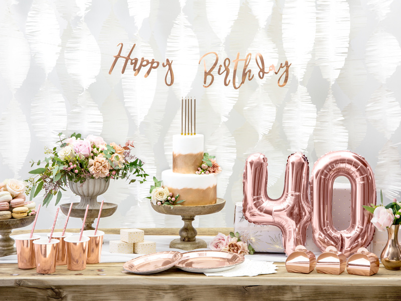 Folieballon cijfer & letters - Goud 35cm