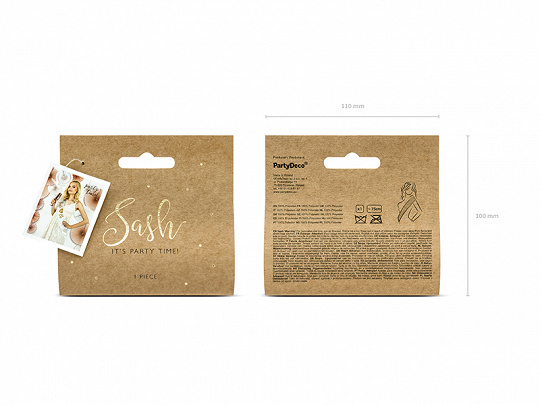 Bride to be sjerp / sash | Wit met gouden tekst | Vrijgezellenfeest