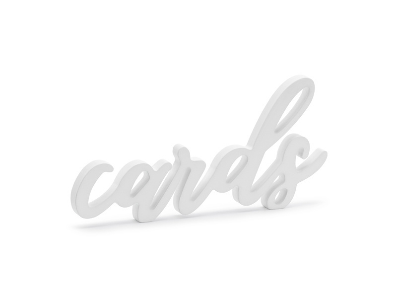 Cards - Houten decoratie - wit