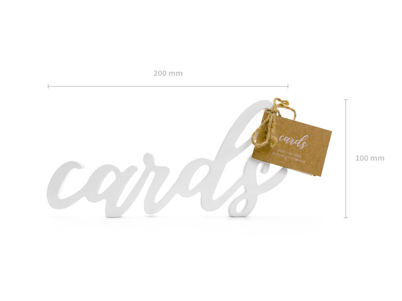 Cards - Houten decoratie - wit