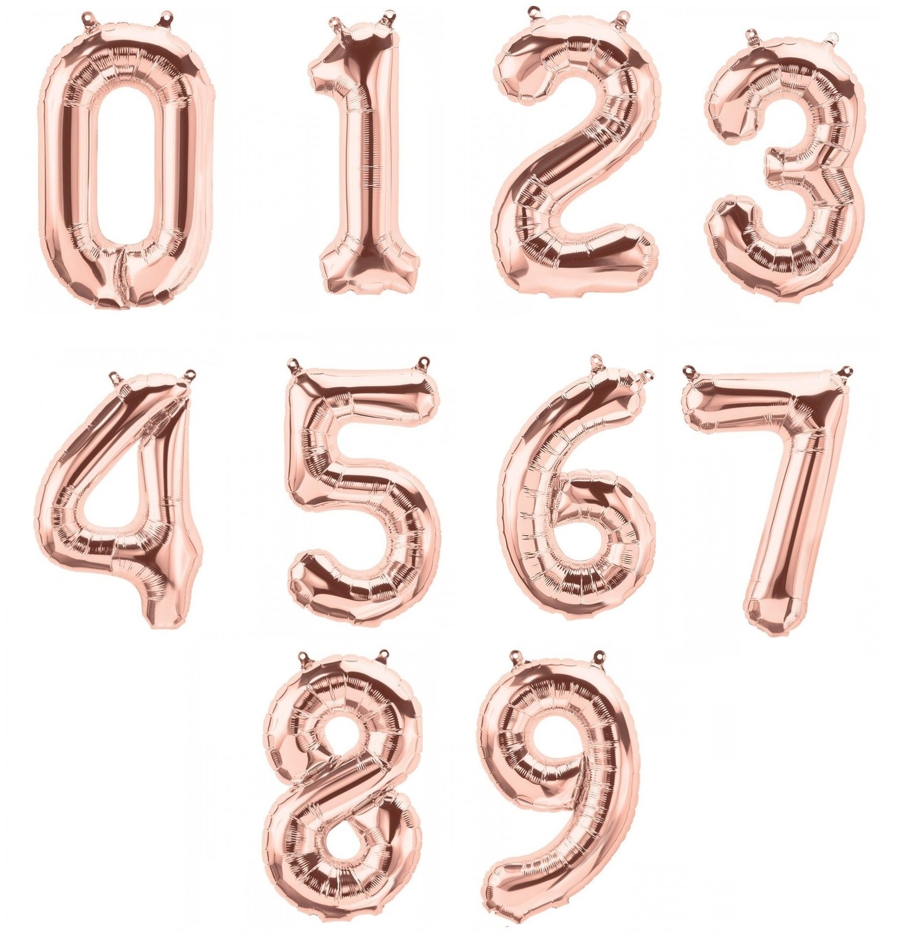 Folieballon cijfer & letters - Goud 35cm