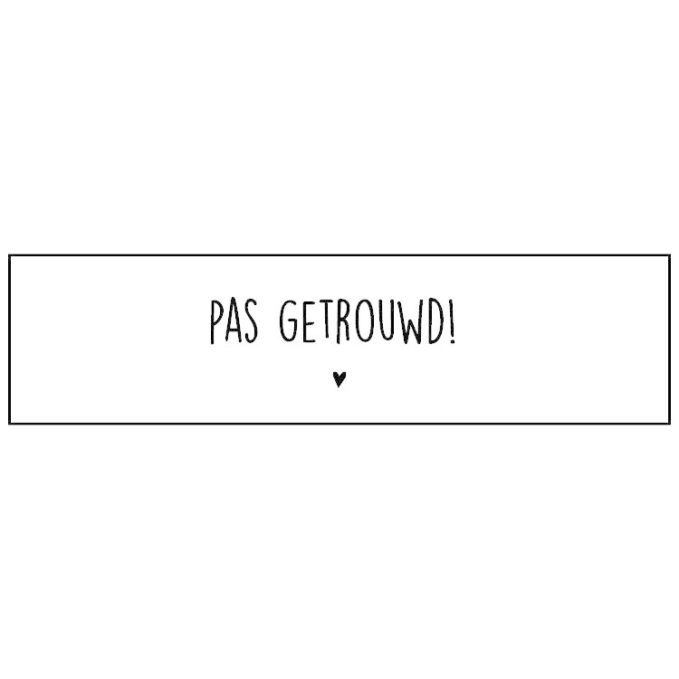 Stickers - Pas getrouwd