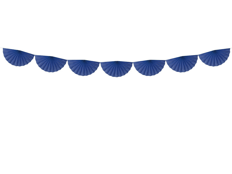 Rosetten slinger - navy blauw