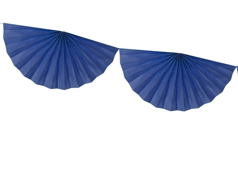 Rosetten slinger - navy blauw
