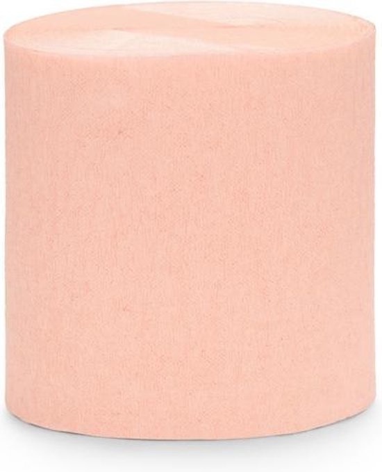 Crepe streamer perzik 40 meter