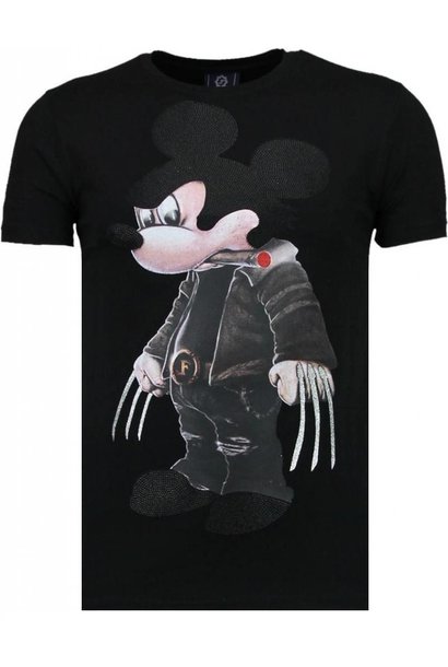 T-shirt Heren - Bad Mouse - Zwart