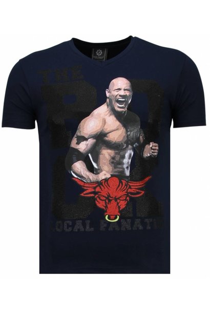 T-shirt Heren - The Rock - Blauw
