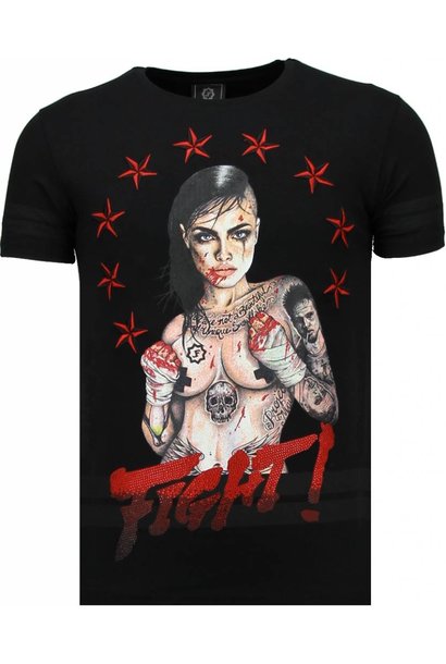 Camiseta Hombre - Fighter! - Negro
