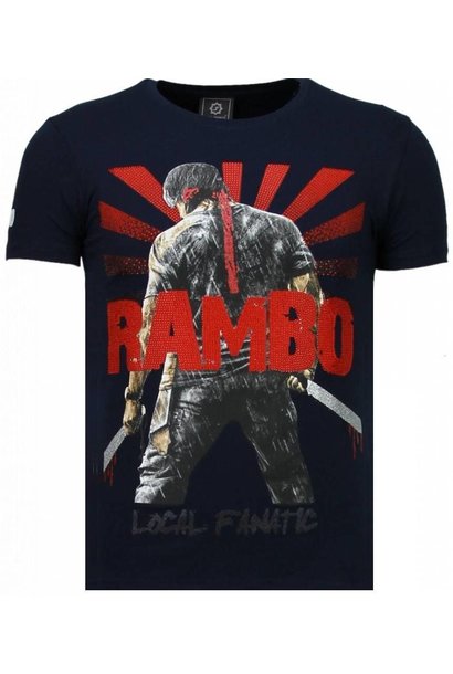 Camiseta Hombre - Rambo - Azul