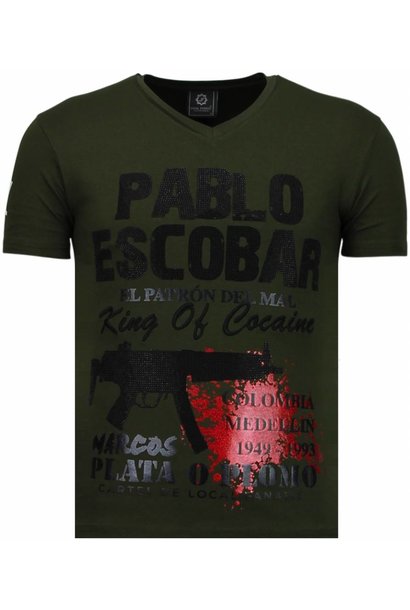 T-shirt Men - Pablo Escobar Narcos - Green