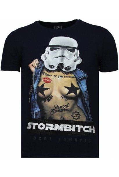 T-shirt Heren - Stormbitch - Blauw