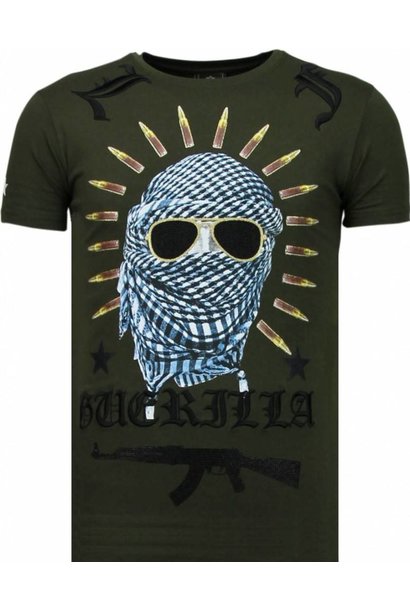 Camiseta Hombre - Freedom Fighter - Verde