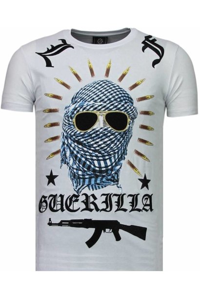 T-shirt Men - Freedom Fighter - White