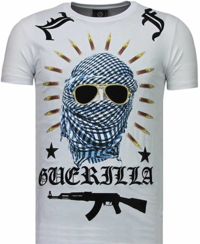 T-shirt Uomo - Freedom Fighter - Bianco-1