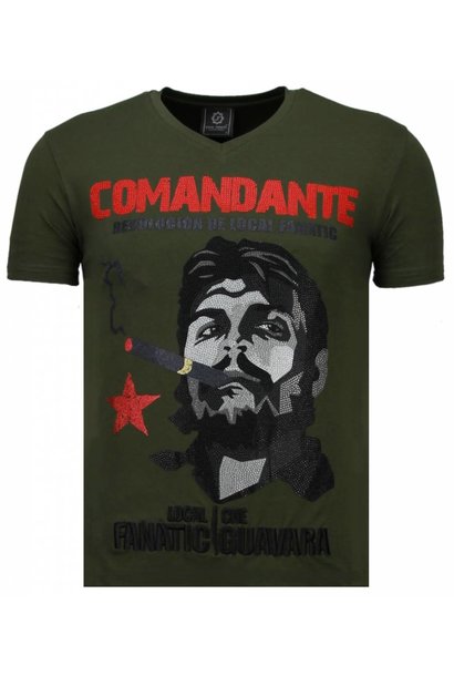 Camiseta Hombre - El Comandante - Verde
