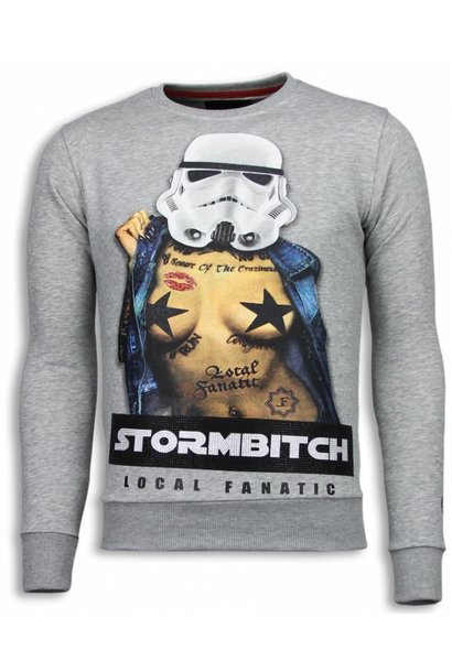 Felpa Uomo - Stormbitch - Grigio