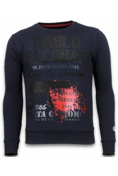 Sweatshirt Men - Pablo Escobar Narcos - Blue