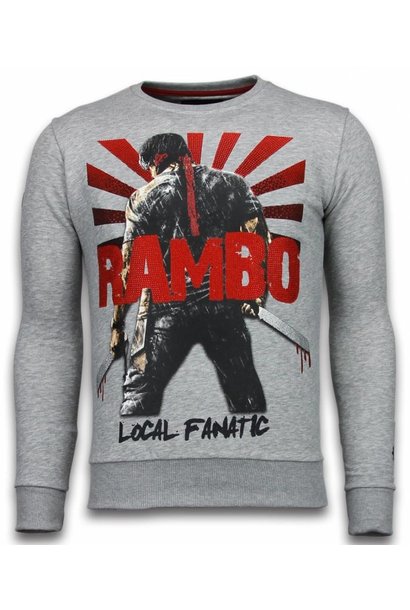 Felpa Uomo - Rambo - Grigio