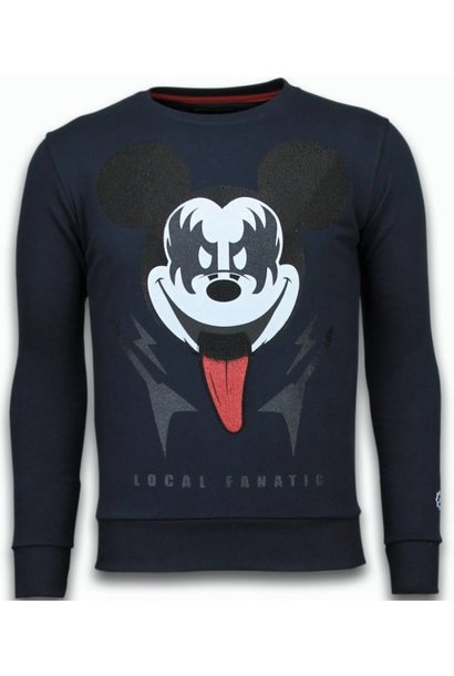 Sudadera Hombre - Kiss My Mickey - Azul