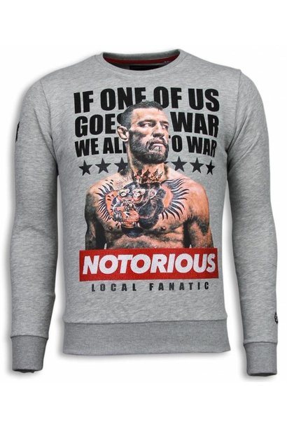 Felpa Uomo - Conor McGregor - Grigio