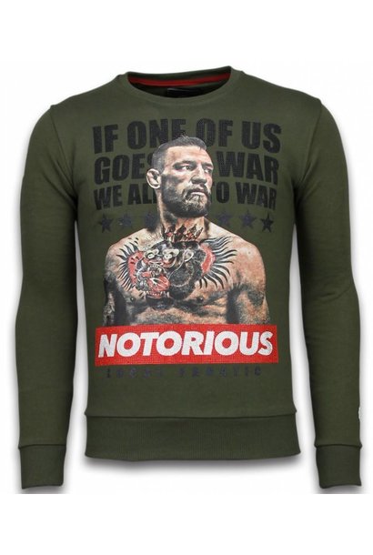 Sweater Heren - Conor Notorious - Groen