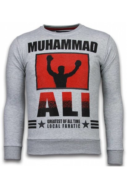 Sudadera Hombre - Muhammad Ali - Gris