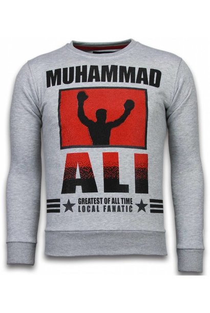 Sweater Heren - Muhammad Ali - Grijs