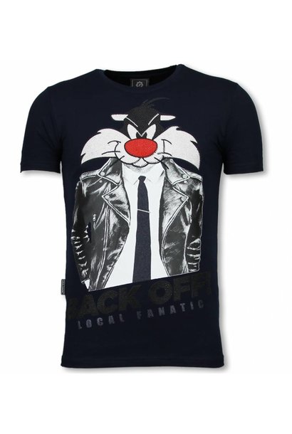 T-shirt Men - Pussy Cat - Blue