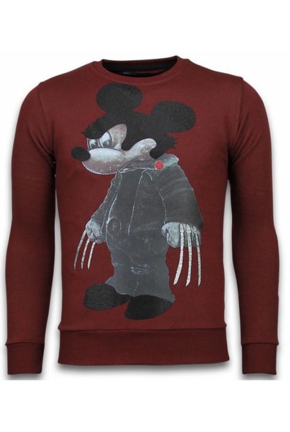 Sweatshirt Men - Bad Mouse - Bordeaux