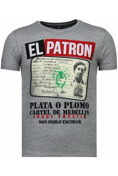 T-shirt Homme - Narcos Billionaire - Gris