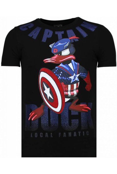 T-shirt Men - Captain Duck - Black