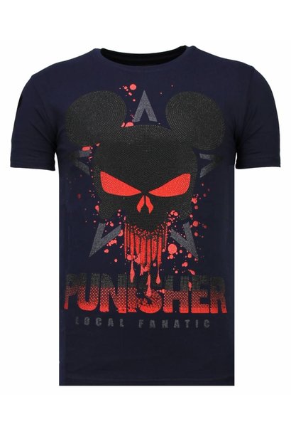 Camiseta Hombre - Punisher Mickey - Azul