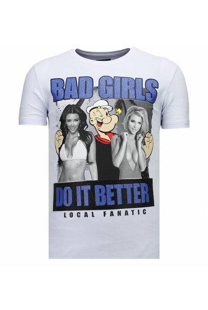 Camiseta Hombre - Bad Girls Do It Better - Blanco