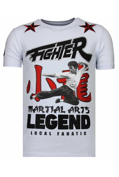 Camiseta Hombre - Fighter Legend - Blanco