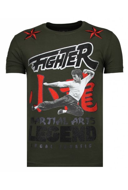 Camiseta Hombre - Fighter Legend - Verde