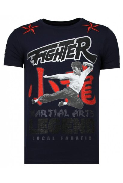 Camiseta Hombre - Fighter Legend - Azul