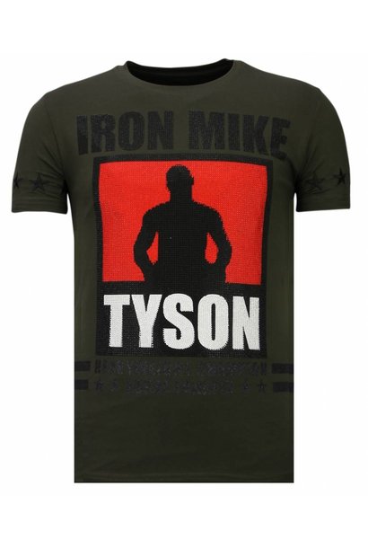 T-shirt Heren - Iron  Mike Tyson - Groen