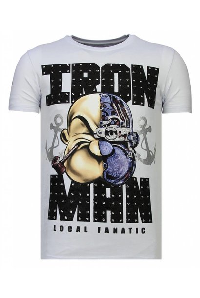 T-shirt Men - Iron Man - White