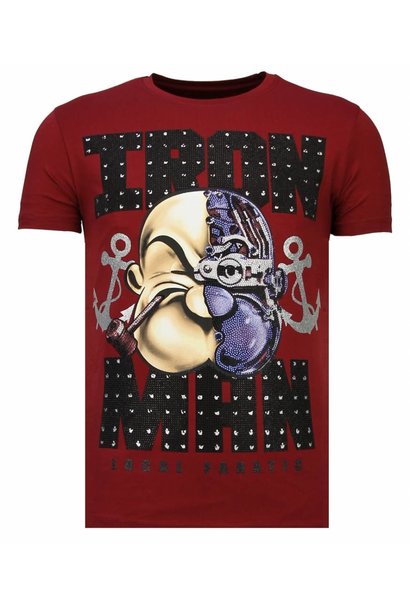 T-shirt Men - Iron Man - Bordeaux