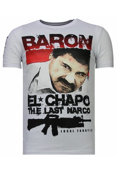 T-shirt Uomo - Cocaine Cowboy - Bianco