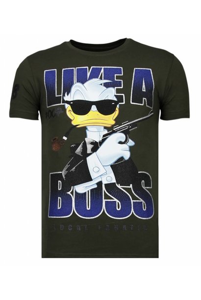 T-shirt Uomo - Like A Boss - Verde